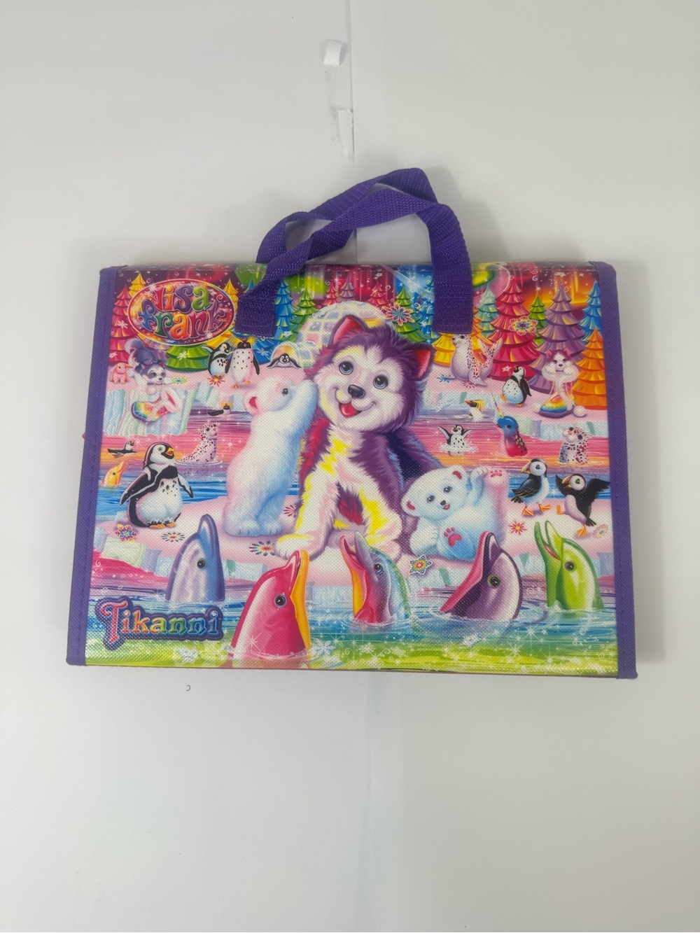 Lisa Frank Tikanni Trifold Portfolio Binder W/Coloring & Activity Book Puzzle